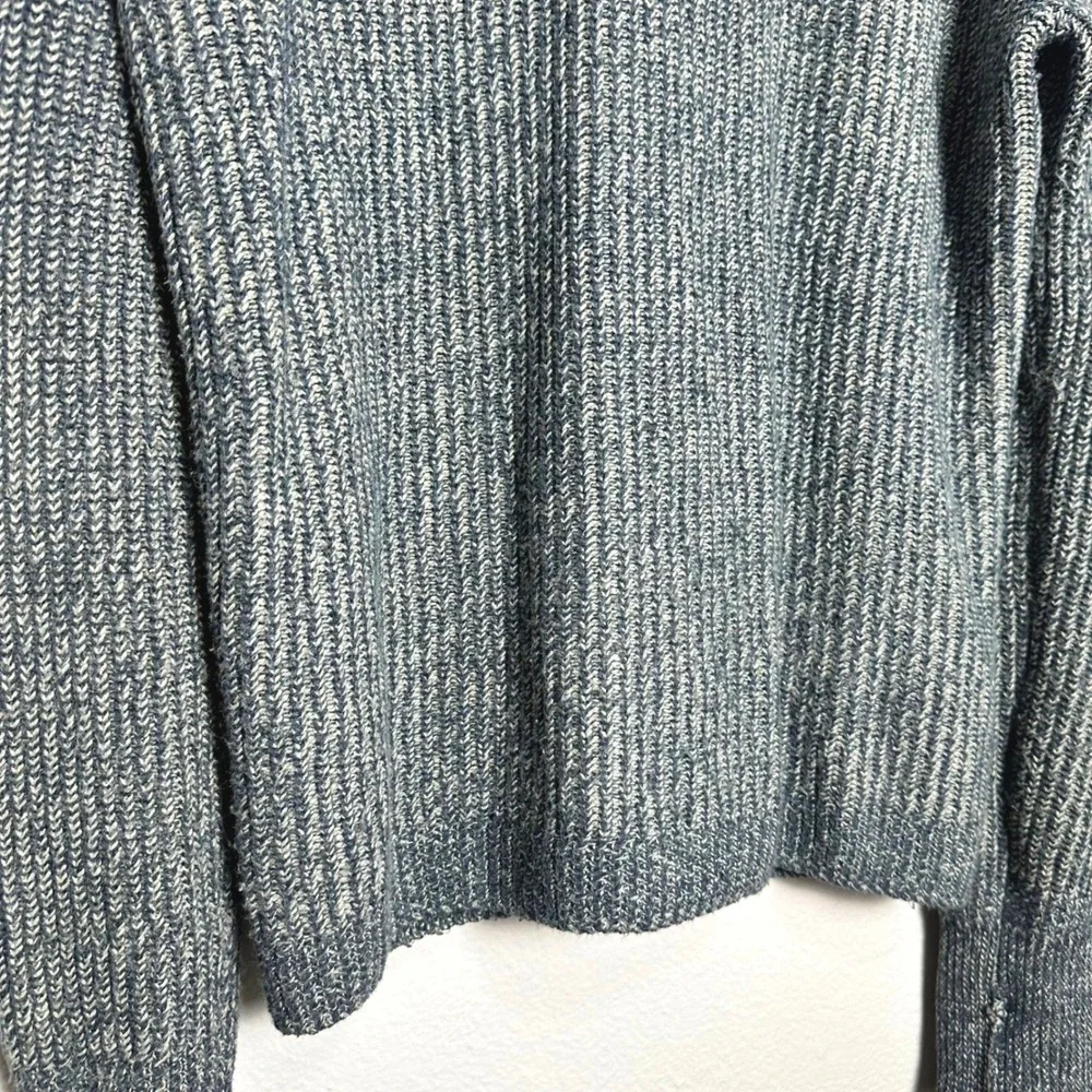 Grayers Belmont Mens Shawl Collar Cardigan Blue Charcoal Knit Sweater L